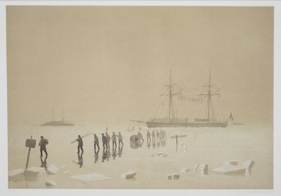 Transport de fournitures sur la glace, de 
